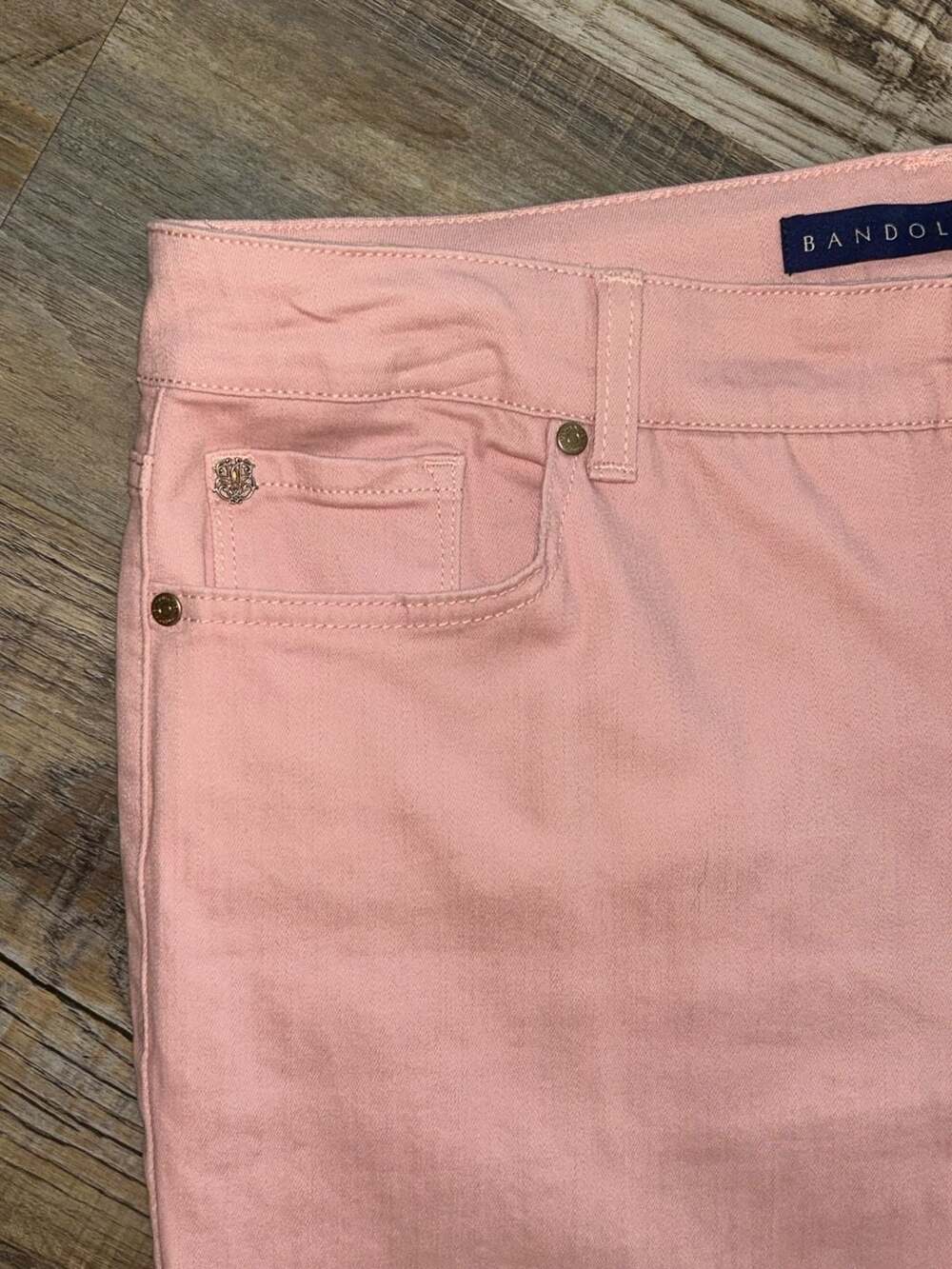 Bandolino Mandie Slim Crop Pink Jeans